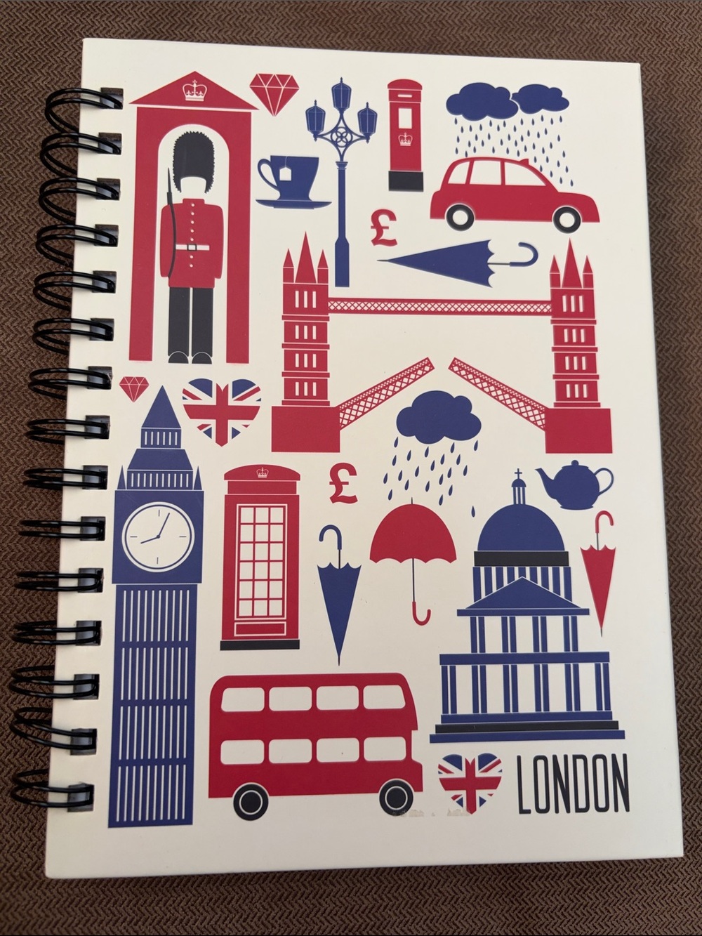 Gibson London/New York City Spiral Flip Notebook
